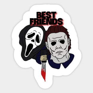 Best friend horror Sticker